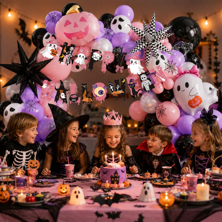152pcs Halloween Balloon Garland Arch Kit